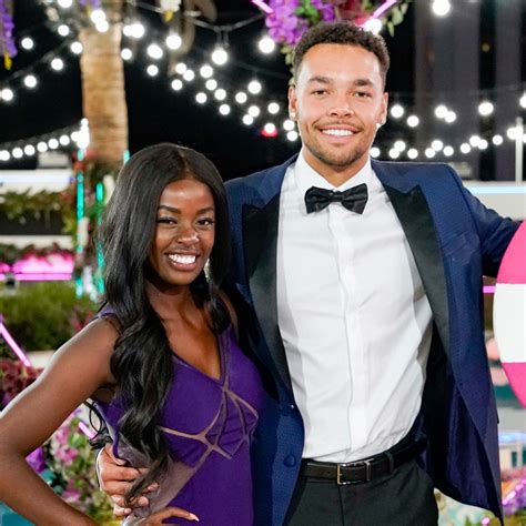 why did caleb and justine break up|Love Island winners Justine Ndiba and Caleb Corprew。